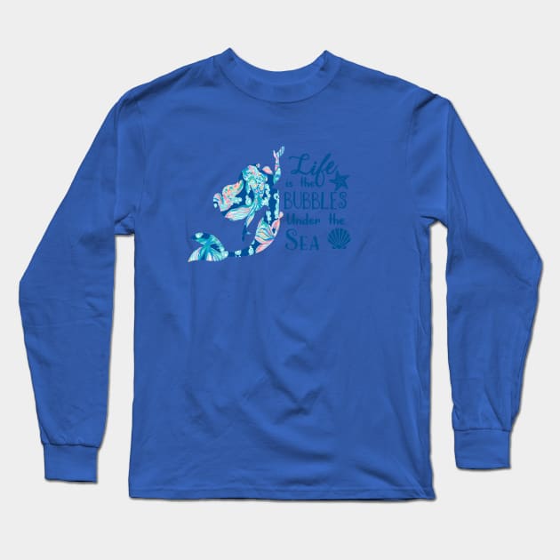 Under the sea Long Sleeve T-Shirt by Flip Flops in Fantasyland